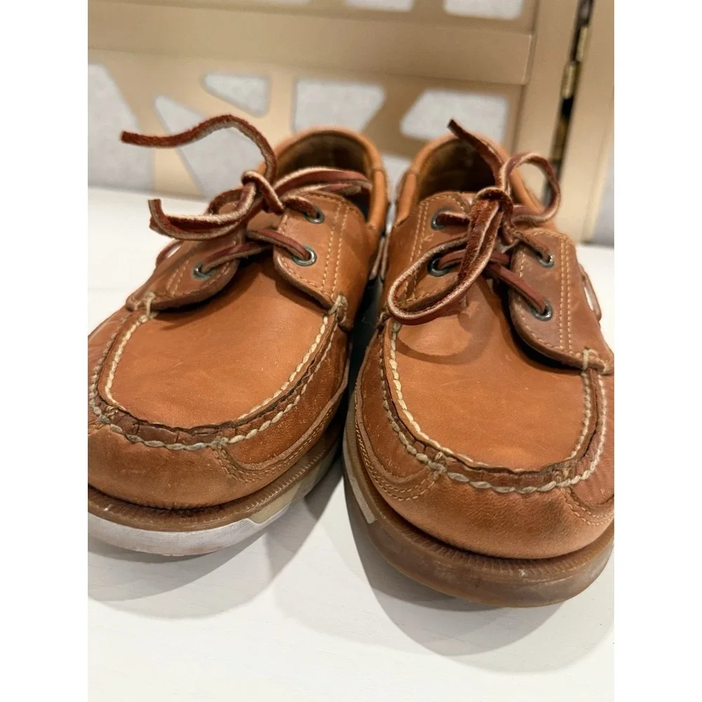 Sperry Mens 11 1/2 S Authentic Original Full Grain Leather Boat Shoes Topsider